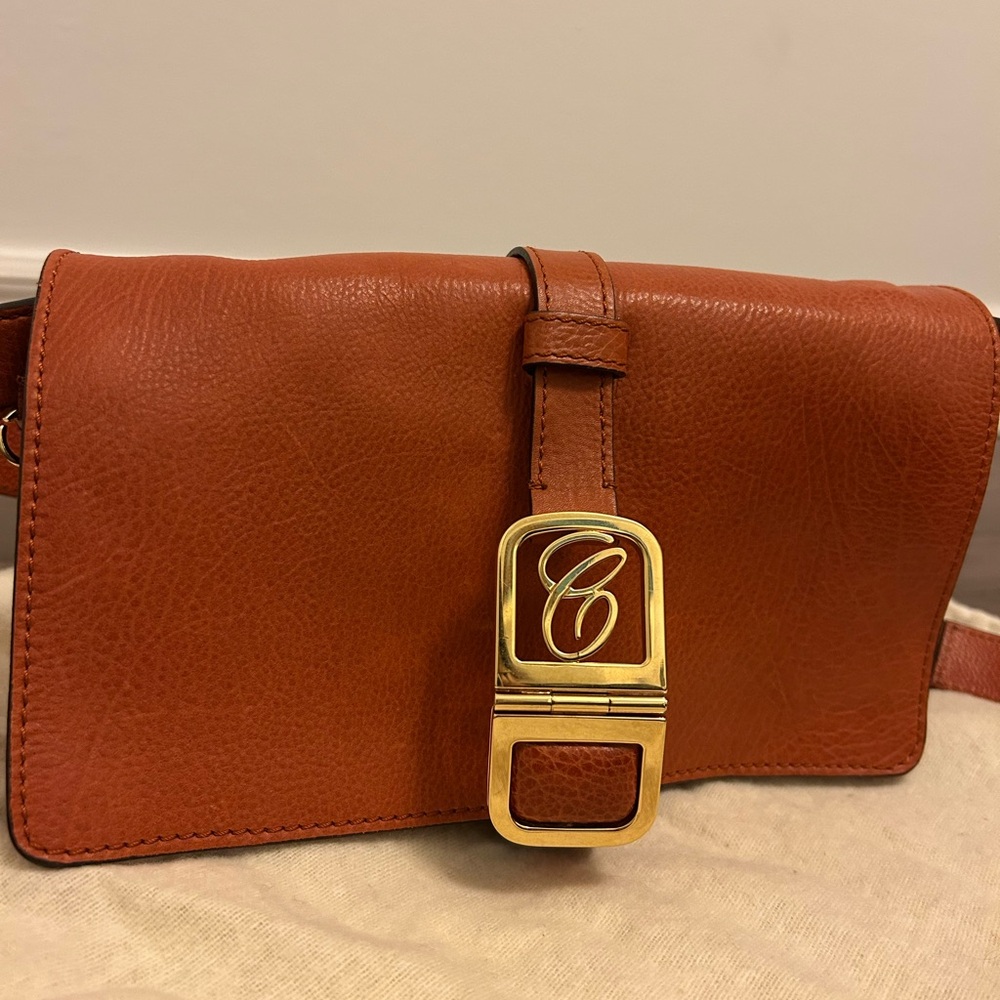 Chloe Tan Satchel with Gold Hardware